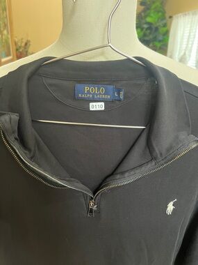 Polo Ralph Lauren Black Quarter-Zip Pullover